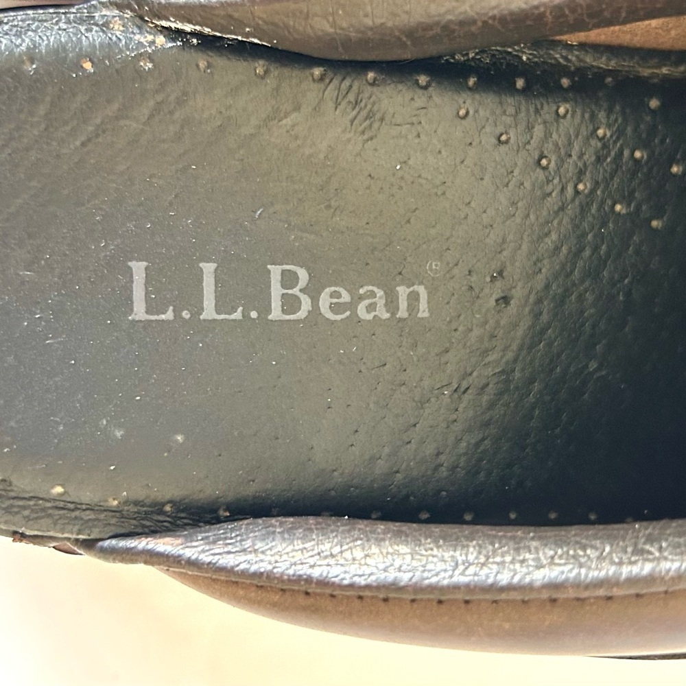 LL Bean Clog Shoe Mule Braided Leather Poetcore Scandigirl Brown Size 39 US 7.5 - Picture 9 of 11